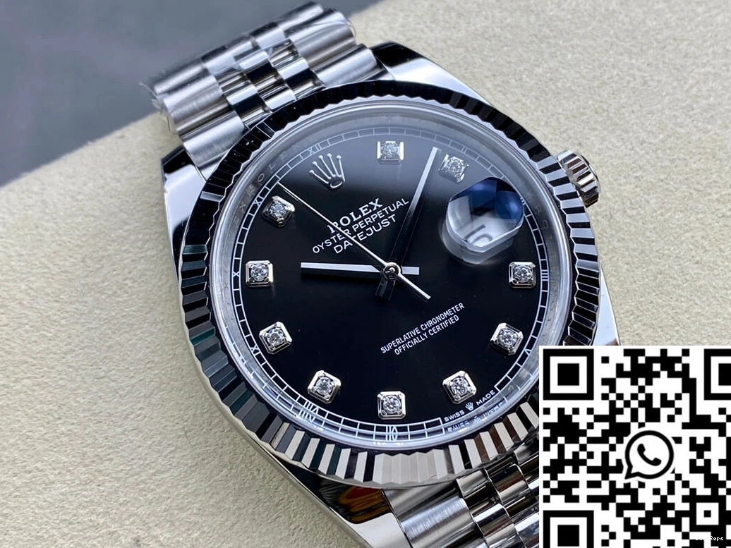 Factory Datejust Dial M126334-0012 Rolex Black Clean 1108